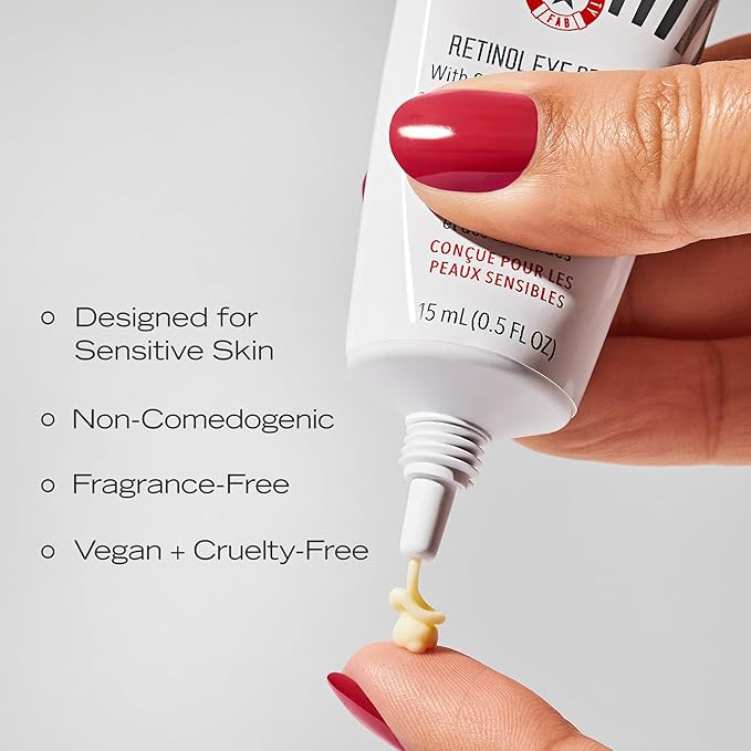 First Aid Beauty - Retinol Bundle: 0.3% Retinol Complex Serum with Peptides, 1 oz, & Retinol Eye Cream with Squalane + Ceramides, 0.5 oz, Improves Look of Lines & Wrinkles with Less Irritation, 2ct