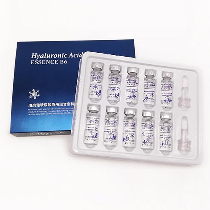 BIOAQUA Hyaluronic Acid Essence B6 Glycerol Tender Smooth Skin Serum Plant Extracts Nourishing Moisturizing 5ml*10PCS/Box
